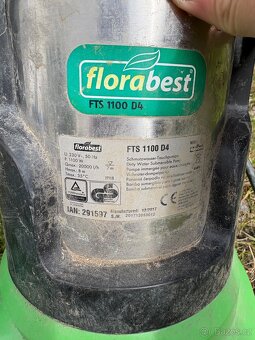 Kalové čerpadlo Florabest 1100W - 3