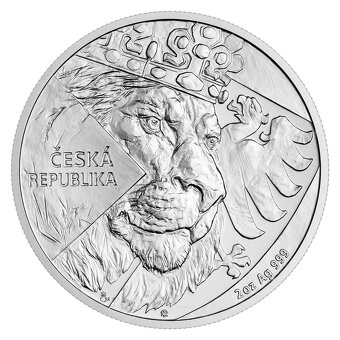 Stříbrná 2 OZ investiční mince Český lev 2024, ČÍSLOVANÁ - 3