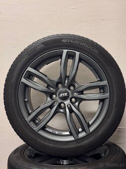 Alu kola 5x112 + pneu Hankok 225/50 R17 Dot 2722 - 3
