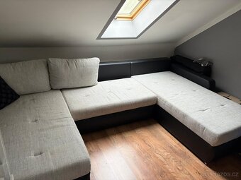 Šedá sedačka “u” - 3