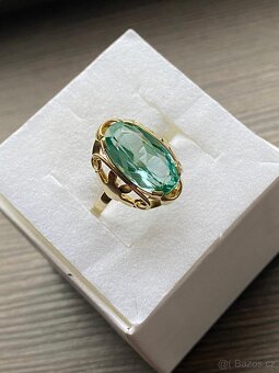 Zlatý dámský prsten - 3