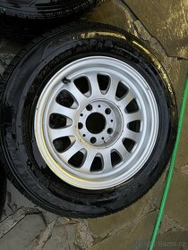 Prodám 5× ALU kola se zimními pneu (4× kompletní + 1× rezerv - 3