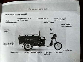 Pracovní elektro tříkolka Benycargo 115 - 3