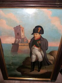 Napoleon Bonaparte star.olej na plechu.. - 3