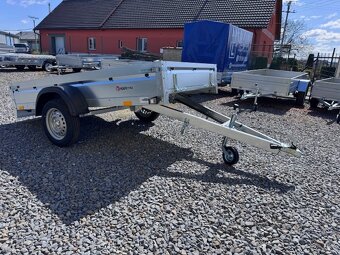 Přívěsný vozík 252x130 cm, sklopný, 130km/h, ot. př. čelo - 3