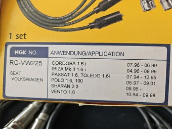 Sada zapalovacích kabelů NGK RC-VW225 pro seat/volkswagen - 3