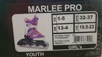 Kolečkové brusle K2 Marlee Pro vel. 32-37 - 3