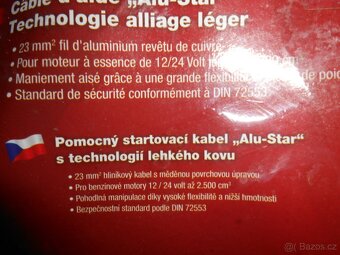 2x startovací kabely FILSON+DIAMOND - 3m - 12/24V -nepoužité - 3