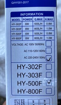 Aqua filtr do akvárka HY-500F 6W - 3