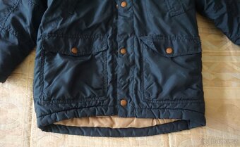 Dětská modrá zimní bunda/parka vel.122 zn.H&M - 3