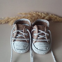 Háčkované tenisky - 9 cm - 3