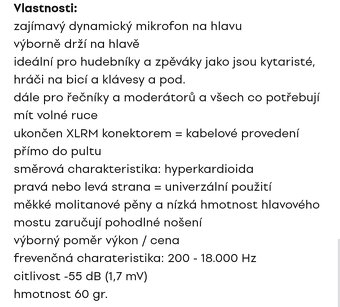 Hlavový mikrofon PRO 8 HEX - 3