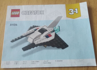 lego creator 3in1 raketoplán - 3