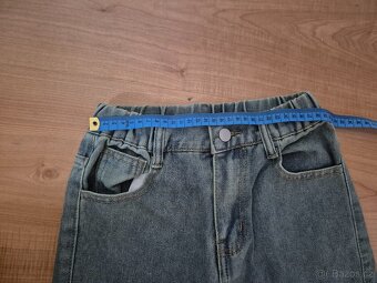 Baggy džíny rifle modré nové v.140 - 3