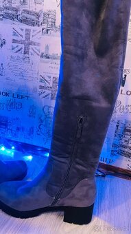 Semišové kozačky - 3