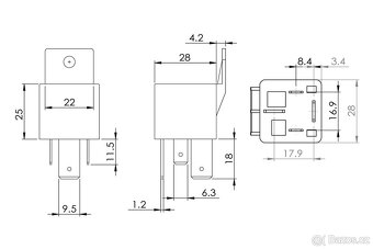 Relé 12V 70A 0986AH0080 Bosch - 3