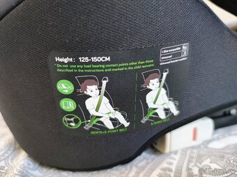 Autosedačka - podsedák ISOFIX 125-150cm - 3