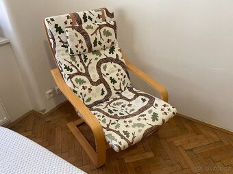 IKEA POÄNG křeslo – bříza, originální potah - 3