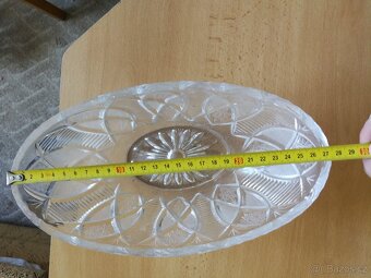 Broušená oválná mísa Bohemia crystal - 3