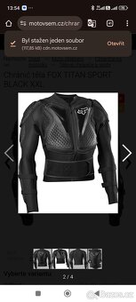 Chránič těla FOX TITAN SPORT BLACK XL - 3