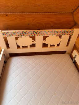 Dětská postel IKEA Kritter 70x160, včetně matrace a prostěra - 3