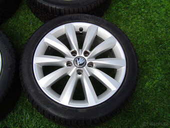 4XZIMNÍ HLINÍKOVÁ KOLA ŠKODA OCTAVIA II, III 225/45 R17..TOP - 3