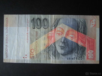 Slovenské bankovky 1993 - 2008 "100Sk" - 3