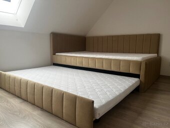 Čalouněná postel s přistýlkou -  COMFINO VELVET 120x200 - 3