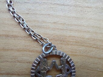 Retro přívěšek blíženci, unisex = pánský i dámský SLEVA - 3