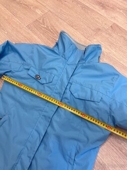 Pogumovaná modrá bunda S s fleesem - 3
