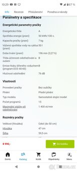 Prodám pračku Gorenje WNHEI74SAS - 3
