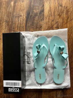 Tyrkysové žabky Melissa - 3