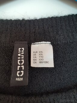 Dámský černý svetr H&M XXL - 3