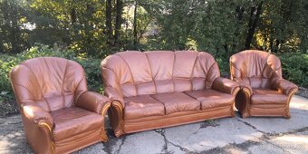 Kožená sedací souprava 3+1+1 - 3