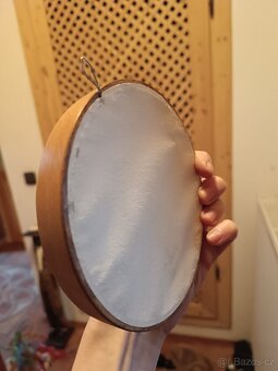 Keramický obrázek, dřevěný rámeček - 3