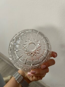 Skleněná vyřezávaná mísa - 3