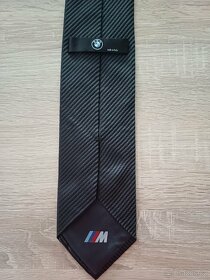Pánská Kravata BMW M černá karbon efekt - 3