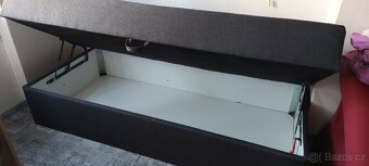Postel Boxspring 90x200 s úložným prostorem - 3