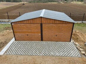 Plechová dvojgaráž 6x5m - 3