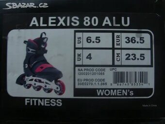 Kolečkové in-line brusle K2 ALEXIS 80 ALU. Nové - 3