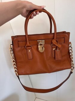 Michael Kors kožená taška hnědá - 3
