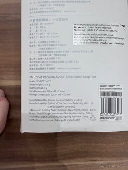 Jednorázové mopovací textilie pro robotické vysavače Xiaomi - 3