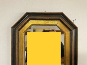 Starožitné zrcadlo v dřevěném rámu - 3