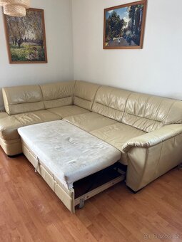 Pohovka rohová pravá kůže - 3