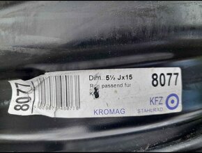 4x plechový disk - Kia, Hyundai 5,5x15 ET47 5x114,3x67 - 3