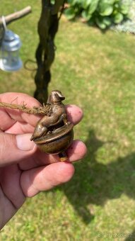 Hodně starý závěsný lustr nebo svítidlo - 3