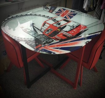 Jídelní Stůl s židlemi SET 4+1 - 3