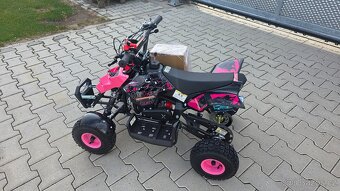Dětská dvoutaktní čtyřkolka ATV Repti Nitro 49ccm růžová - 3
