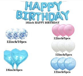 Oslava 21 nebo 12 let - balonky, dekorace, balonky 28 let - 3