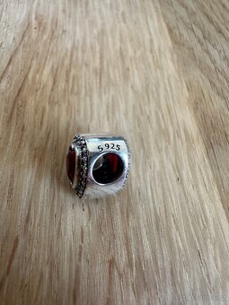 Červené srdce přívěsek na Pandora náramek - 3